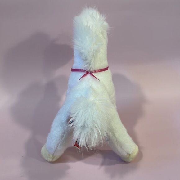 Douglas Horse Plush White Stuffed Animal 7" Beige Pink Ribbon #810T Pony EUC - Picture 3 of 7